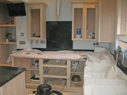 Tulip wood/MDF kitchen painting Hampshire
